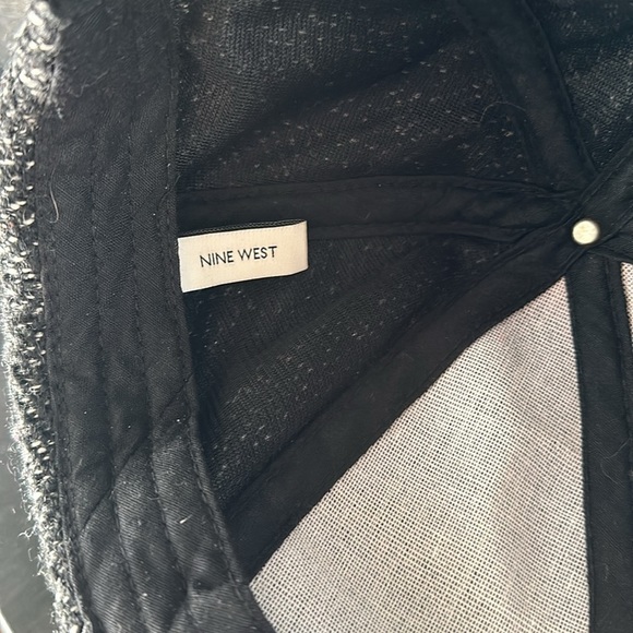 Nine West Black Tweed Baseball Cap - Picture 6 of 9